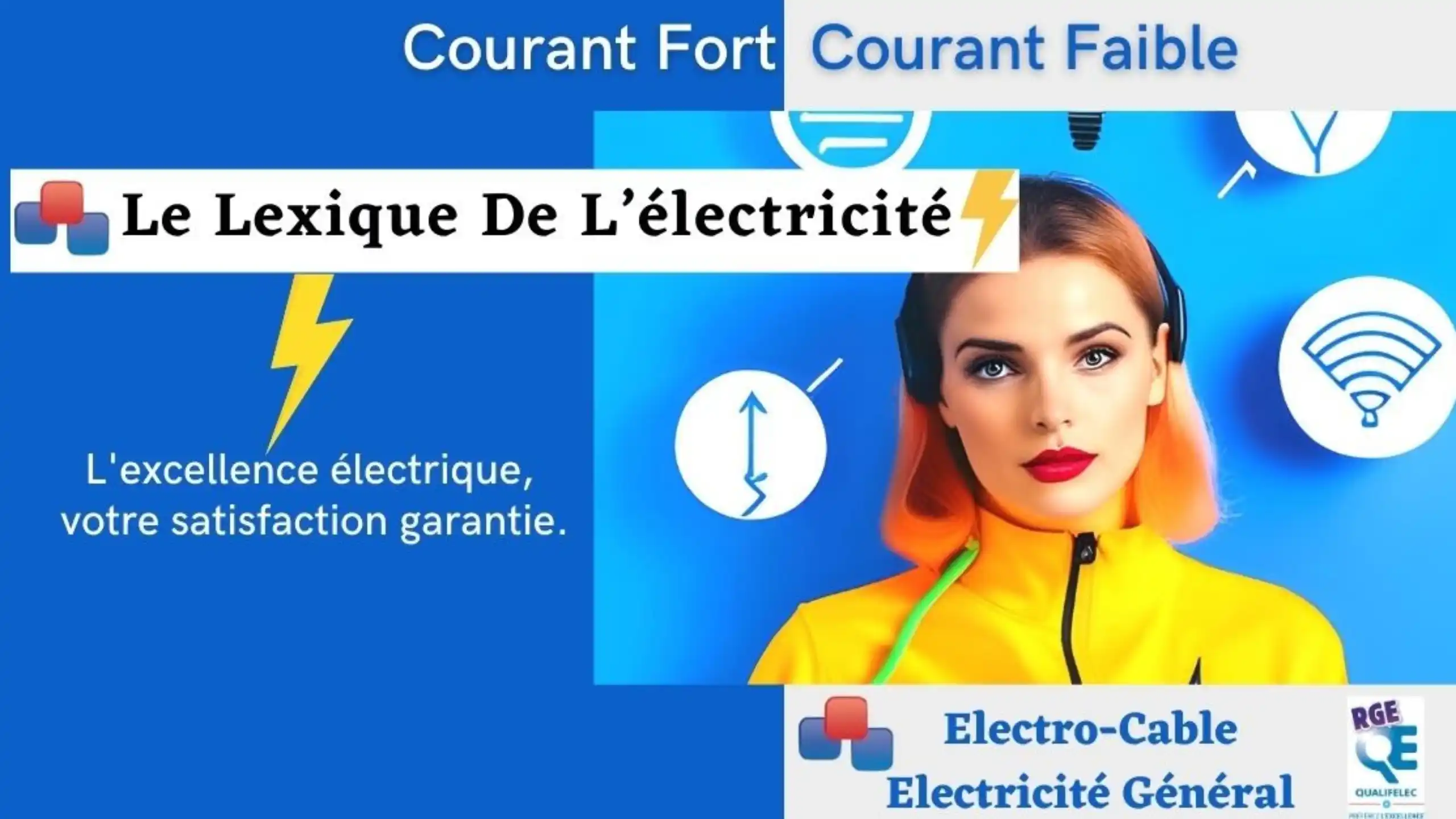 le lexique de l'électricité illustration Illustration du lexique de l'électricité : découvrez les termes essentiels du domaine électrique