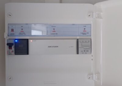 Tableau électrique divisionnaire dédié à un visiophone installé à Brunoy en Essonne